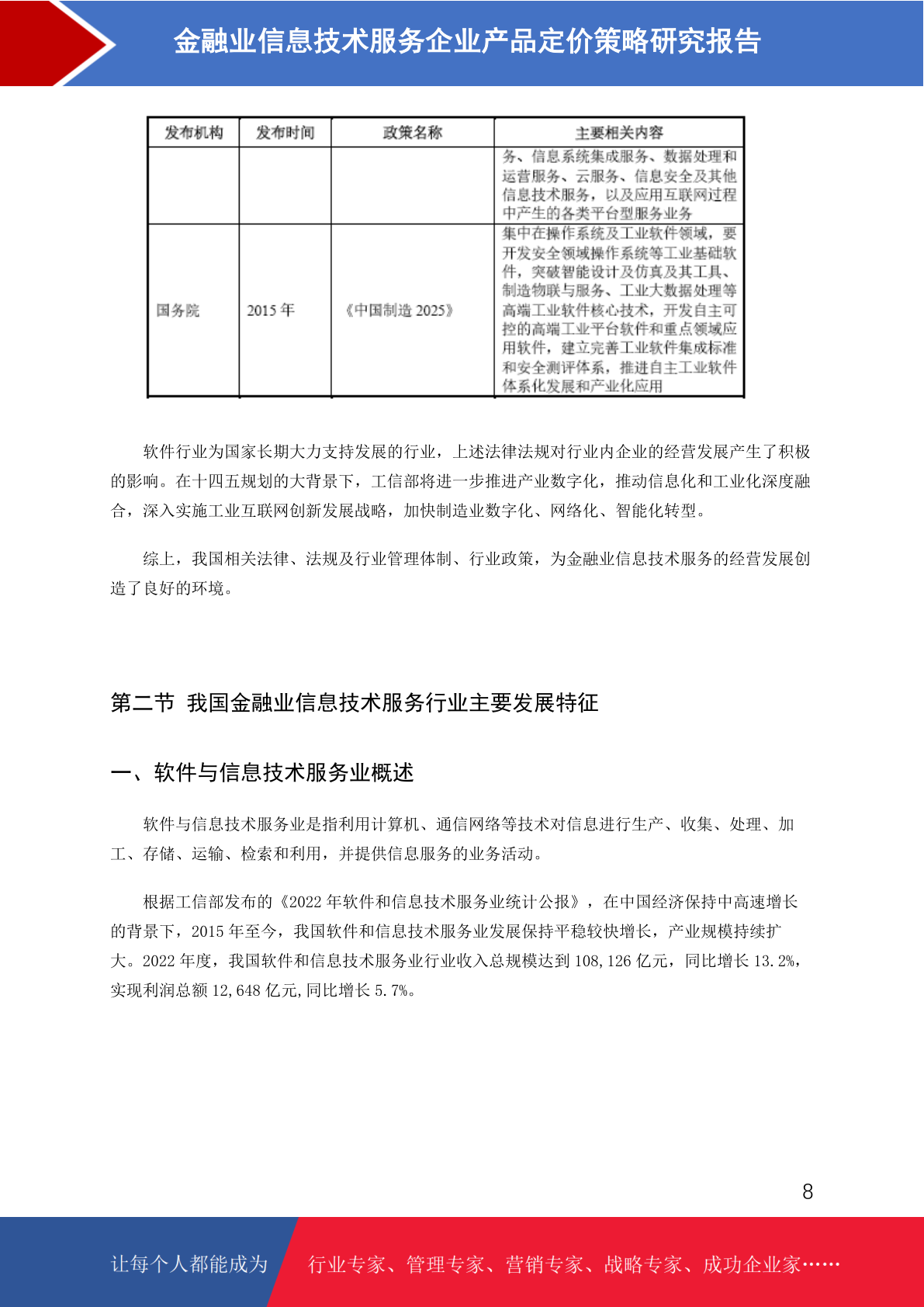 深化金融科技賦能 金融業(yè)信息技術(shù)服務(wù)企業(yè)的產(chǎn)品定價原則與策略研究